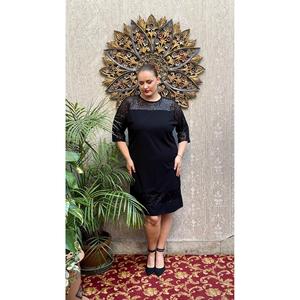 Vestido de Talla Grande con Adornos de Lentejuelas Negro - Product Image 6