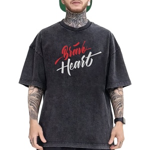 เสื้อยืดพิมพ์ลายสำหรับผู้ชายเสื้อยืดลายกรด DTF สำหรับสตรีททำจากงานตามสั่ง - Product Image 1