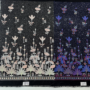 Tissu de broderie en velours de luxe pour robes Robes de mariée Vêtements traditionnels Vêtements de mode et projets de couture - Product Image 2