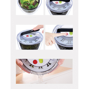 <span class=keywords><strong>Petite</strong></span> <span class=keywords><strong>essoreuse</strong></span> à <span class=keywords><strong>salade</strong></span> en plastique de haute qualité Smart Multifunctional All in One Hand Press - Product Image 6