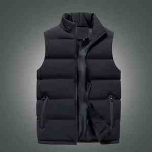 Veste de gilet d'hiver décontracté pour hommes gilet matelassé personnalisé gilet bouffant respirant à fermeture éclair - Product Image 3