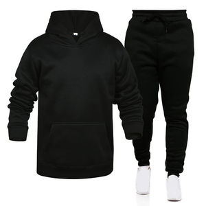Survêtement décontracté d'hiver 2025 pour hommes, vêtements de sport actifs, 100% polyester, polaire, respirant, taille élastique, jogging - Product Image 5