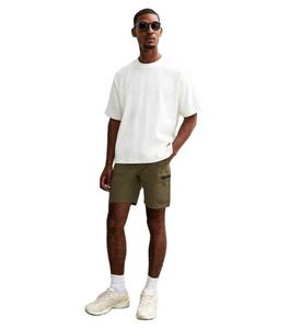 Men's Outdoor Summer Casual <b>Elastic</b> Waist Geometric Cargo Shorts Breathable best quality - Product Image 2