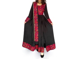 Robes Kuchi afghanes Robe kuchi vintage ethnique tribale, robes de fête Kuchi afghanes/pakistanaises à couleurs vives - Product Image 5
