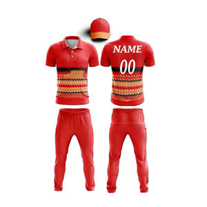 Últimos kits de uniformes de cricket de diseño de patrón personalizado Nueva Jersey con técnica de sublimación para fanáticos del deporte y jugadores - Product Image 1