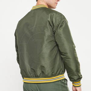 2024 Blouson aviateur décontracté à manches longues surdimensionné en polyester 100% de haute qualité pour hommes avec col montant en vente! - Product Image 6