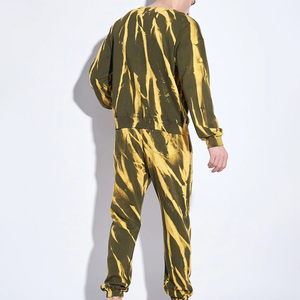 Chándal para hombre, conjunto de algodón estampado personalizado, transpirable y cómodo, ajuste de secado rápido para adultos, chándales atléticos elegantes para hombres - Product Image 3