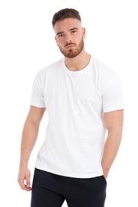 Camiseta Casual de Manga Corta para Hombre, Mezcla de Poliéster/Algodón, Cuello Redondo, Diseño Personalizado, Antiarrugas, Secado Rápido, Estampado Sólido - Product Image 6
