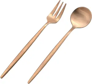 wholesale supplier Set Stainless Steel Flatware Cutlery Silverware Spoons Spoon Dinner