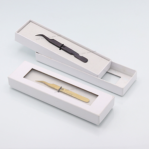 แหนบติดขนตาปลอมสแตนเลสอย่างดี พร้อมปลายเรียบแบบเพชร - Product Image 2