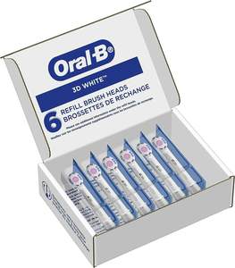 Cabezales de repuesto Oral-B 3D White para cepillo de dientes eléctrico Oral-B, paquete de 6 - Product Image 5
