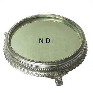 Soporte para servir pasteles con acabado brillante de diseño moderno para frutas de alta calidad, soporte de exhibición para pasteles de forma redondeada - Product Image 1