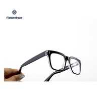 Montures de lunettes carrées en acétate, montures optiques à bordure complète, lunettes de mode unisexe, montures de lunettes pour un usage quotidien