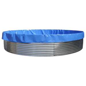 高級亜鉛メッキシートタンク養殖用最適性能魚池タンク信頼性養殖設備 - Product Image 6