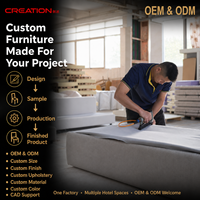 Fabricant de meubles de chambre d'hôtel de luxe, solutions personnalisées OEM ODM FF&E pour les chambres