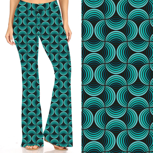 Custom Design High Waist Plus Size Women Digital Printed <b>Bell</b> Bottom Black Galaxy Vintage Flare Wide Leg Pants Trousers - Product Image 4