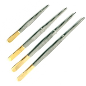 Meilleure qualité 6 pouces pansement pouce pince 2cm tissu en acier inoxydable pince à épiler chirurgicale médicale pointe dentelée Source d'alimentation manuelle - Product Image 1