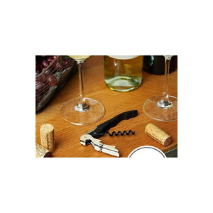 Tire-bouchon professionnel de style serveur avec coupe-capsule et ouvre-bouteille robuste - Product Image 3