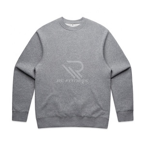 เสื้อสเวตเชิ้ตคอกลมผู้ชาย ผ้าฝ้าย 100% สีพื้น ขายดีที่สุดจากโรงงาน ปักโลโก้ตามสั่ง ย้อมสีเรียบ สำหรับฤดูหนาว - Product Image 3