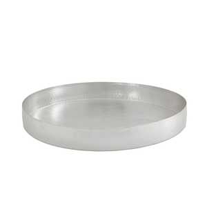 Ensemble de plateaux de service au design martelé, plateau en métal plaqué argent de qualité supérieure, design moderne, passe au lave-vaisselle, vaisselle de cuisine, assiettes - Product Image 5