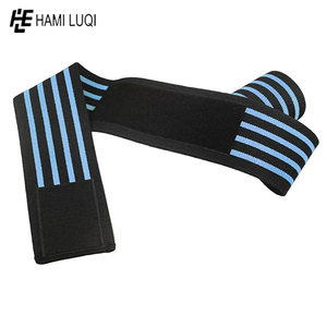 Enveloppe de genou en coton avec élasticité Logo personnalisé Protection Fitness Essential pour l'haltérophilie Powerlifting Gym Workouts Respirant - Product Image 6