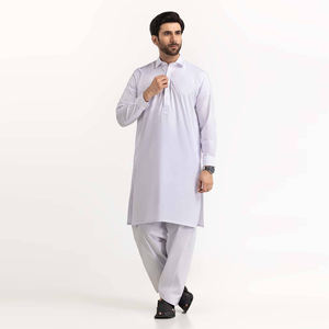 Haute qualité sur mesure séchage rapide hommes Shalwar Kameez couleur unie meilleure vente pour les occasions de fête fabrication personnalisée - Product Image 1
