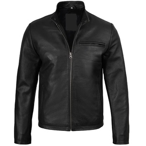 2026 OEM Premium Genuine Black Cowhide Leather <b>Jacket</b> For Men's 100%High Quality Low MOQ Plus-Size Winter Fashion <b>Heated</b> <b>Jackets</b> - Product Image 1