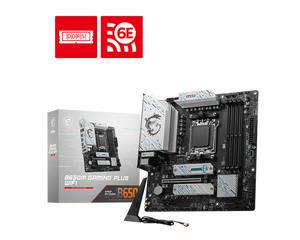 เมนบอร์ดสำหรับเล่นเกม B650M MSI และมาเธอร์บอร์ดเกม WIFI (AM5 M-ATX DDR5 6E Wi-Fi) พร้อมชุดประมวลผลซีพียู <span class=keywords><strong>AMD</strong></span> <span class=keywords><strong>Ryzen</strong></span> 7 <span class=keywords><strong>7700X</strong></span> - Product Image 2