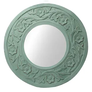 Unique Design Hot Selling Decorative MDF Wooden Carved Mirror Frame Supplier