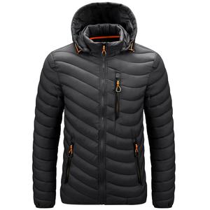 Classic Hooded Puffer Jacket for Men <b>Quilted</b> <b>Thick</b> Warm Padded Winter Outerwear Streetwear Casual Fashion Coat - Product Image 5