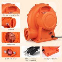 Souffleur d'air gonflable haute puissance, ventilateur électrique 370W, 480W, 550W, 680W pour toboggan gonflable, château gonflable, décoration publicitaire