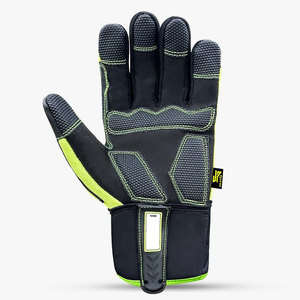 GUANTE DE SEGURIDAD DE IMPACTO TPR ACOLCHADO HEXÁGONO DE ALTA RESISTENCIA-ALTA CALIDAD IMPERMEABLE Y ANTIDESLIZANTE con PROTECCIÓN DE RETROCESO - Product Image 2