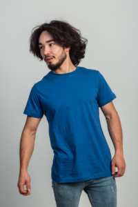 เสื้อยืดลำลองผู้ชาย IMRON คุณภาพสูง 180gsm ผ้าฝ้าย 100% ทอแบบริบ ทรงปกติ แขนสั้น คอกลม ลายเรียบ - Product Image 3