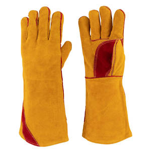 Gants de sécurité en cuir, double paume en cuir de vache, gants de travail industriels, gants de protection pour mécaniciens, gants de soudage à vendre - Product Image 1