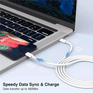 Cle USB <b>Type</b>-<b>C</b> to <b>Type</b>-<b>C</b> Male Fast Charger Data Cable - Assorted Colors - Product Image 4