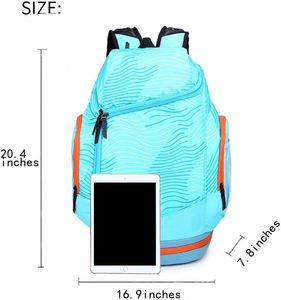 Mochila Deportiva Impermeable de PVC con Cremallera y Logotipo Personalizado, Ligera, de Oxford, para Gimnasio, Baloncesto, Fútbol, Entrenamiento, Dream Team, 20-36L - Product Image 4