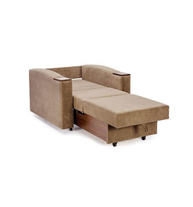Sillón Moderno de Tela con Espacio de Almacenamiento, Color Beige, Patas de Madera, para Sala de Estar - Product Image 2