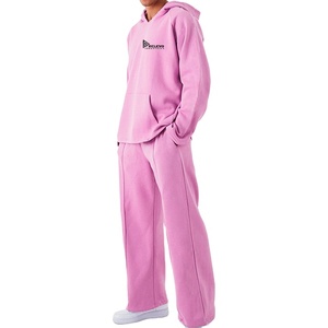 Ensemble de survêtement décontracté en velours noir imprimé pour homme et femme, sweat à capuche chaud et pantalon de jogging, pour tous les jours - Product Image 4