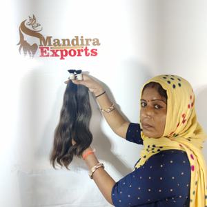 ผมต่อแบบอินเดียแท้จากธรรมชาติ100% ทอลูกไม้สองชั้นไม่ผ่านกระบวนการวัด - Product Image 3