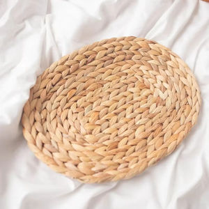 Manteles individuales ovalados de mimbre jacinto de agua productos ecológicos hechos en Vietnam Decoración de mesa mantel tejido al por mayor - Product Image 3