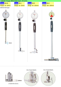 Peacock Ozaki xi lanh Đồng hồ đo mù lỗ loại CG-3 (không có quay số đo) phạm vi 50 - 100mm để đo gần dưới cùng của lỗ - Product Image 2