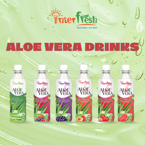 เครื่องดื่มจากเวียดนาม500มล. ในขวดน้ำดื่มว่านหางจระเข้พร้อมเยื่อกระดาษรสองุ่นแบรนด์ interfresh พร้อมตัวเลือก OEM และ ODM - Product Image 5