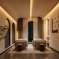 Meubles de salon de manucure, présentoir LED, mobilier d'extérieur, présentoir à parfums, vitrine, mobilier de restaurant, présentoir de maquillage sur mesure