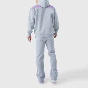 Top Trendy Winter Oversized Solid Streetwear Hoodie Flare Pants Stripped Personalizar Impresión digital Heavyweight Cotton Fleece - Product Image 6