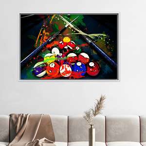 งานศิลปะบนผ้าใบพิมพ์ลาย: งานแขวนผนังทันสมัยหรูหรา,1P:กรอบสีขาว - Product Image 1