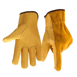 Gants de travail en cuir robustes et durables pour la construction, l'agriculture et la sécurité industrielle - Product Image 3