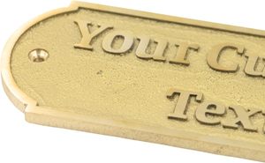 Plaque de porte personnalisée en laiton gravé plaqué or, plaque de nom traditionnelle, signalisation de porte de bureau, décoration de la maison - Product Image 3