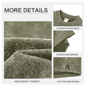 เสื้อกล้ามปล่อยชายซักได้แนววินเทจระบายอากาศได้ดีเสื้อ3D แขนกุด - Product Image 5