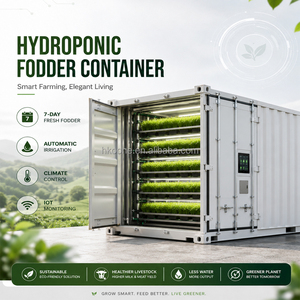 Conteneur commercial pour fourrage, équipement de culture hydroponique en serre à contrôle climatique, rendement élevé - Product Image 2