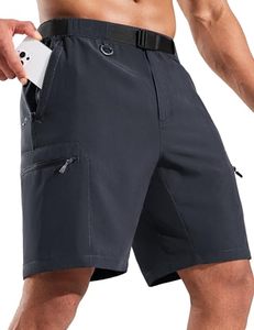 Pantalones Cortos Cargo para Hombre, 100% Poliéster, para Correr, Entrenamiento, con Bolsillo con Cremallera, Pantalones Cortos Deportivos de Alta Calidad de Secado Rápido - Product Image 1